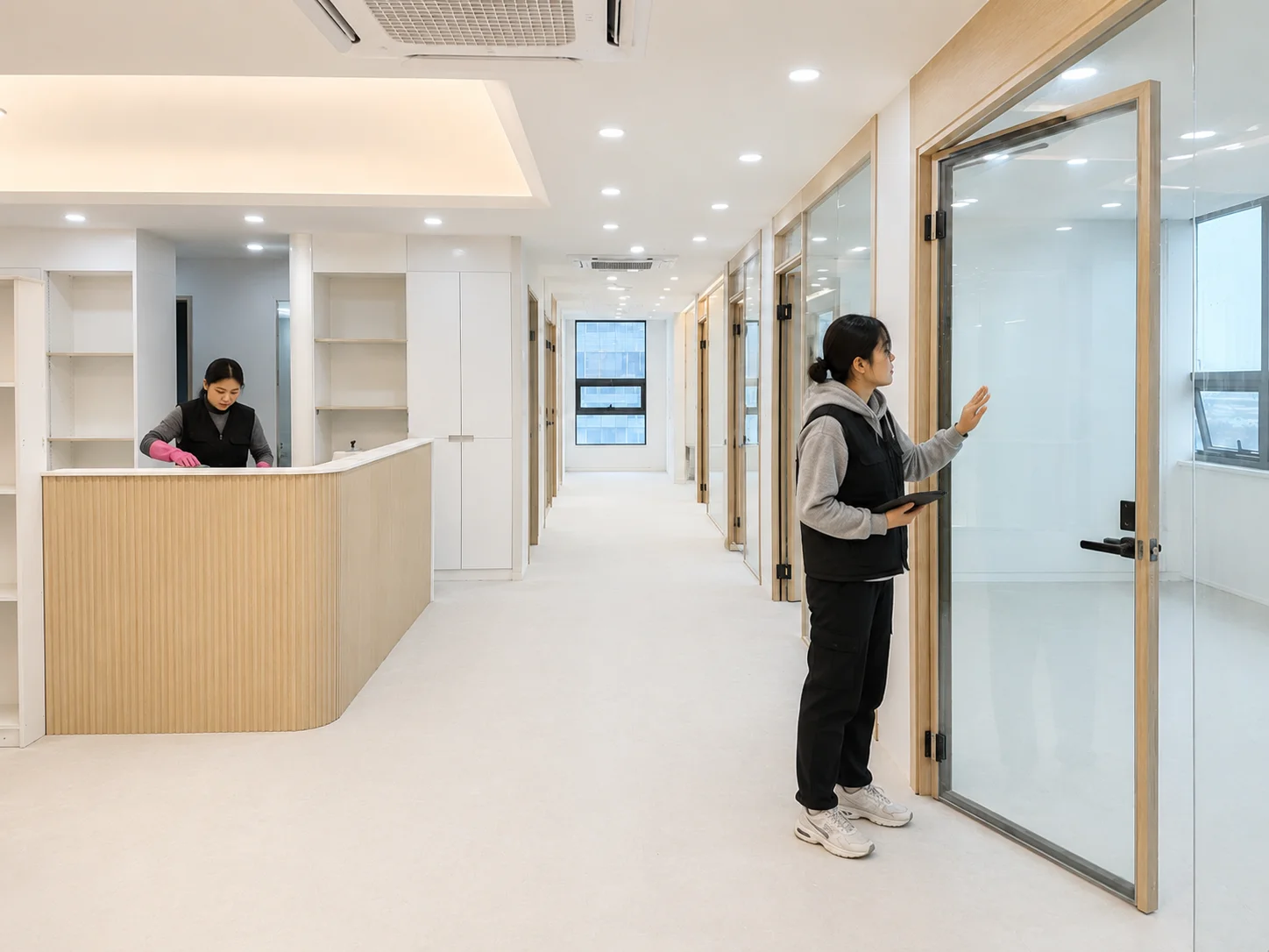 학원 인테리어 준공 마감 청소 현장 작업 전 준비 4